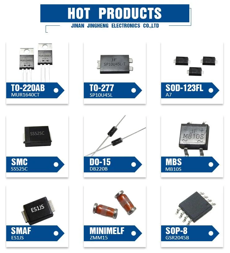 SS120 DO-214AC Package Schottkky Barrier Rectifier Diode With 1A 200V Parameter